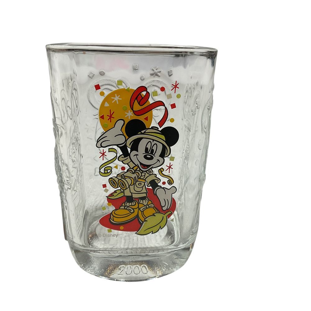 Walt Disney World Celebration Mickey Mouse McDonalds 2000 Glass